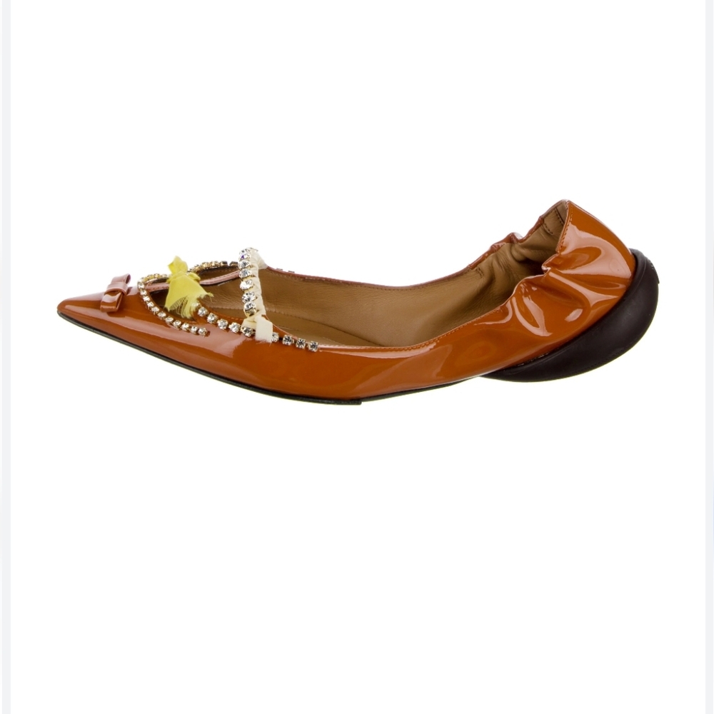 NWOT Designer 13 09 SR Patent leather Miky Crystal ballerina/ ballet fla… - Picture 4 of 17